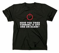 Styletex23 Have You Tried Turning it Off and on Again Fun Nerd T-Shirt, The it Crowd, Admin, XL, Schwarz