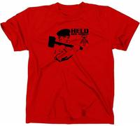 Styletex23 T-shirt #2 Héros du travail RDA SED, logo du parti, rouge, XXL