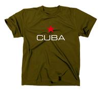 Styletex23 T-Shirt Cuba Kuba Libre, Flagge oliv, XXL