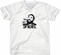 Styletex23 T-shirt Fidel Castro Cuba, blanc, XL