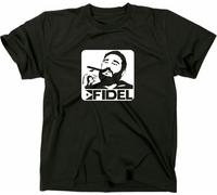 Styletex23 T-shirt Fidel Castro Cuba, noir, XL