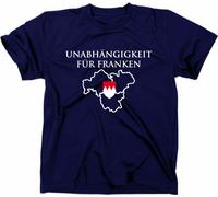 Styletex23 T-Shirt Indépendance pour les Francs Funshirt, navy, M