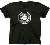 Styletex23 T-Shirt Lost Dharma Initiative Logo, noir, XXL
