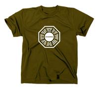 Styletex23 T-Shirt Lost Dharma Initiative Logo, oliv, M