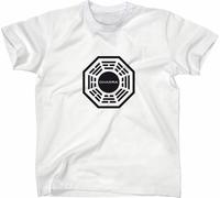 Styletex23 T-Shirt Lost Dharma Initiative Logo, weiss, M