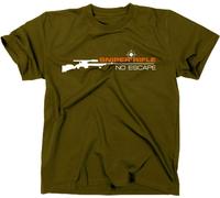 Styletex23 T-Shirt Sniper Rifle No Escape, olive, XL