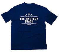 Styletex23 The Mystery Shack Gravity Falls Logo T-Shirt - Bleu - Large