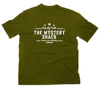 Styletex23 The Mystery Shack Gravity Falls Logo T-Shirt - Vert - Large