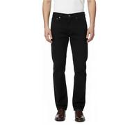 StyleWear Jean uni pour homme - Coupe droite - Résistant - Décontracté - Avec poche, Noir , 46W x 31L