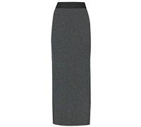 StyleWear Jupe longue sexy unie à taille élastique pour femme, charbon, 52-54