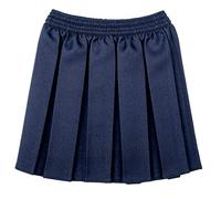 StyleWear Jupe plissée pour uniforme scolaire, bleu marine, 13-14 ans