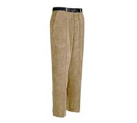 StyleWear Pantalon en velours côtelé avec poche standard pour homme - Pantalon de bureau avec passants de ceinture - Camel