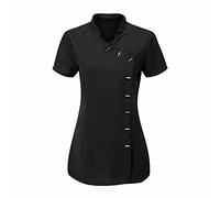 StyleWear Tunique de salon de beauté pour femme - Uniforme de massage, de travail, Noir , 38