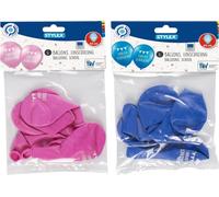 Stylex 14757 Ballons Enfin écolier, sachet de 6 roses ou bleus