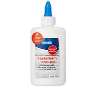 Stylex 23373 - Colle de Bricolage Blanche, 100 g, sans solvant, Colle puissante et Rapide, idéale pour Le Bricolage, Convient pour de Nombreux matériaux