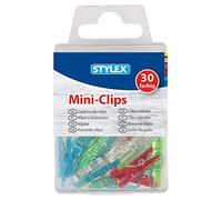 Stylex 24435 Lot de 30 mini pinces à linge en plastique 25 x 5 x 6 mm