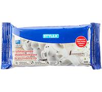 Stylex 28235 Pâte à modeler durcissante à l'air 500 g en blanc, peut être peinte à volonté, inodore, fabriquée à partir d'argile naturelle