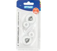 Stylex 31039 - Rouleau correcteur, 5 mm x 6 m | Réécriture immédiate, correction rapide et précise sur n’importe quel papier, lot de 2