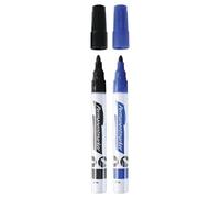 Stylex 32776 marqueur indélébile Noir, Bleu, Rouge Pointe ogive 2 pièce(s) - Marqueurs indélébiles (Noir, Bleu, Rouge, Pointe ogive, Multicolore, Aluminium, 1 mm, 4 mm)