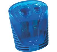 Stylex 34201 Taille-crayon double avec bac de récupération, couleurs assorties