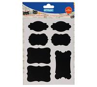 Stylex 36516 - Autocollants à la craie avec 7 autocollants de 4 tailles et formes différentes, autocollants, adhésifs