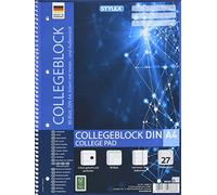 Stylex 43888 Cahier à spirale 80 feuilles Din A4 Ligné