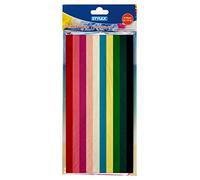 Stylex 46453 - Papier de soie, 50 x 70 cm, 20 feuilles assorties en 10 couleurs différentes, non imperméable, teinture lumineuse, idéal pour l'artisanat, la décoration et l'emballage