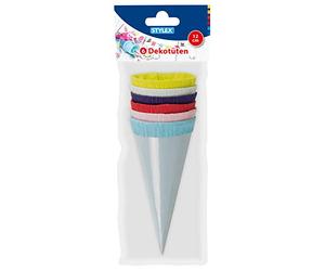 Stylex 47173 Lot de 6 mini sachets de sucre en carton brillant avec fermeture en papier crépon Idéal pour la rentrée scolaire