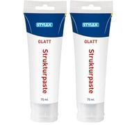 Stylex, Acrylique, 28600 - Pâte structurelle lisse, sans sable, tube de 75 ml, séchage blanc mat et opaque, peut être coloré ou repeint, pour des effets en relief (Lot de 2)