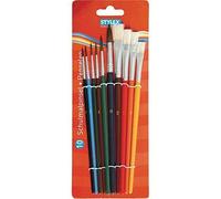 Stylex – Ensemble de pinceaux 2051203 pour l'école – 10 pièces