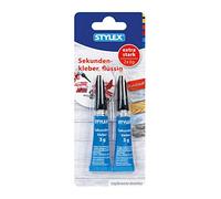 Stylex Pack de 2 Tubes Colle à prise rapide 3 g