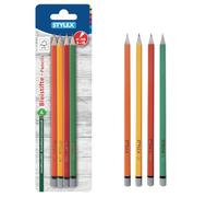 Stylex Pack de 4 Crayons à papier H/HB/B/2B