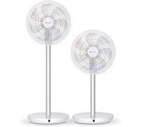 Stylies© - Stylies Ventilateur Tukan - Modèle Haut de Gamme, Écran Tactile, Extrêmement Silencieux avec 35 cm de Diamètre Blanc G