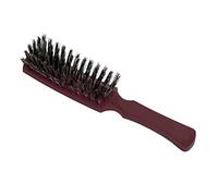 Styling Brosse à cheveux professionnelle - 6 rangées de poils de sanglier naturels et poils en nylon mélangés pour lisser et coiffer les cheveux lisses, courts ou abîmés