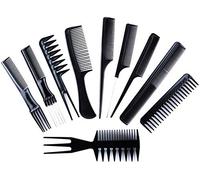 Styling Comb Set - 10pcs professionnel de coiffure peigne en fibre de carbone Salon coiffure Styling coiffeur barbiers peignes ensemble