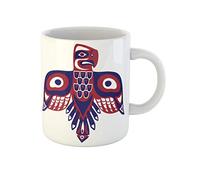 Stylisation Artistique Des Premières Nations : Oiseau-Tonnerre, Flèche De Tir À L'Arc Américaine Ancienne Tasse À Café Durable Tasse À Thé Céramique Mug Cadeaux Amusants Pour Noël Bureau 330Ml