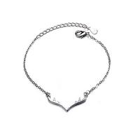 Stylish-Art Bracelets Romantiques pour Couples,Cadeaux De Bijoux d'anniversaire De Mariage pour Femmes Filles Dames,Bracelets Exquis De Cerf De Brise Printanière en Argent 925,Silver