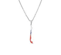 Stylish-Art Chili Carte Pendentif Colliers - Motif Ethnique Drapeau Région Chili Cartes Clavicule Chaîne Colliers Charme Hip Hop Patriotisme Bijoux pour Femmes Hommes Chandail Chaîne,Argent,50 cm