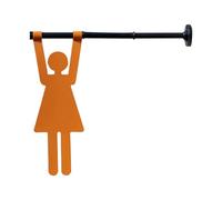 Stylish Bathroom Sign - Door Plate for Office Setup | Metal Material, 10.04x3.35in Size, Lightweight Modern Symbol, Toilet Signage for Business, Workplace, Employees, Women and Men