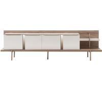 Stylish Blanc Marron clair Armoire TV Salon Meubles de luxe Armoire en bois RTV