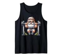 Stylish Body Building Gnome Does Pull-Ups On A Dumbbell Bar Débardeur