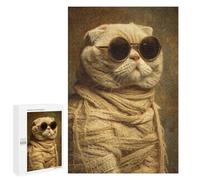 Stylish Cat in Sunglasses Puzzle 1000 Pièces Educa Jouet en Bois Cadeau Unique Décoration Intérieure Jeu Éducatif Challenge Toy Adultes Et Enfants À Partir De 14 Ans 1000 PCS