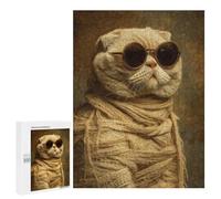 Stylish Cat in Sunglasses Puzzle 500 Pièces Educa Jouet en Bois Cadeau Unique Décoration Intérieure Jeu Éducatif Challenge Toy Adultes Et Enfants À Partir De 14 Ans 500 PCS