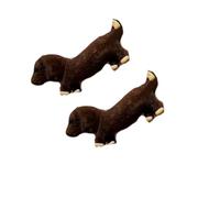 Stylish Dachshund Hairpin Flock Clip for Women Girl Kids Bangs Comfortable NonSlip Hair Accessories Gentle Design 2pcs Flock Dog Hair Clip