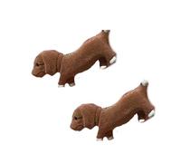 Stylish Dachshund Hairpin Flock Clip for Women Girl Kids Bangs Comfortable NonSlip Hair Accessories Gentle Design 2pcs Flock Dog Hair Clip