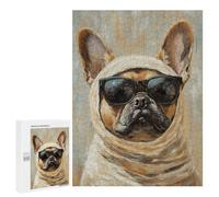 Stylish French Bulldog with Sunglasses Puzzle 1000 Pièces Educa Jouet en Bois Cadeau Unique Décoration Intérieure Jeu Éducatif Challenge Toy Adultes Et Enfants À Partir De 14 Ans 500 PCS
