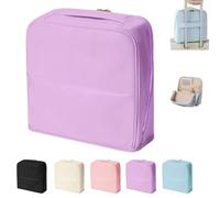 Stylish Handheld Partitioned Cosmetic Bag,Portable Standing Travel Makeup Bag with Mirror,Large Capacity PU Leather Multi-Pocket Organizer Bag with Compartments for Travel Daily Use