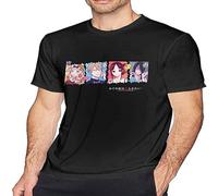 Stylish Kaguya-Sama Love is War Men's Short Sleeve T-Shirt,Crew Neck T-Shirt for Men,Boy Tops Black 3XL