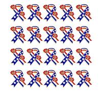 Stylish Kirsite Patriotic Papaver Pin Featuring Star Designs Memorial Day Accessories Perfect for Gifts and Daily Wear Metal Alloy Lapel Pin