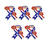 Stylish Kirsite Patriotic Papaver Pin Featuring Star Designs Memorial Day Accessories Perfect for Gifts and Daily Wear Metal Alloy Lapel Pin